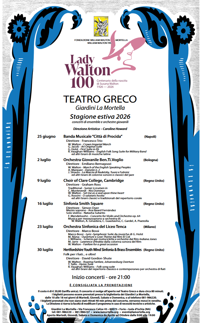 Teatro Greco, stagione estiva 2026: Choir of Clare College, Cambridge